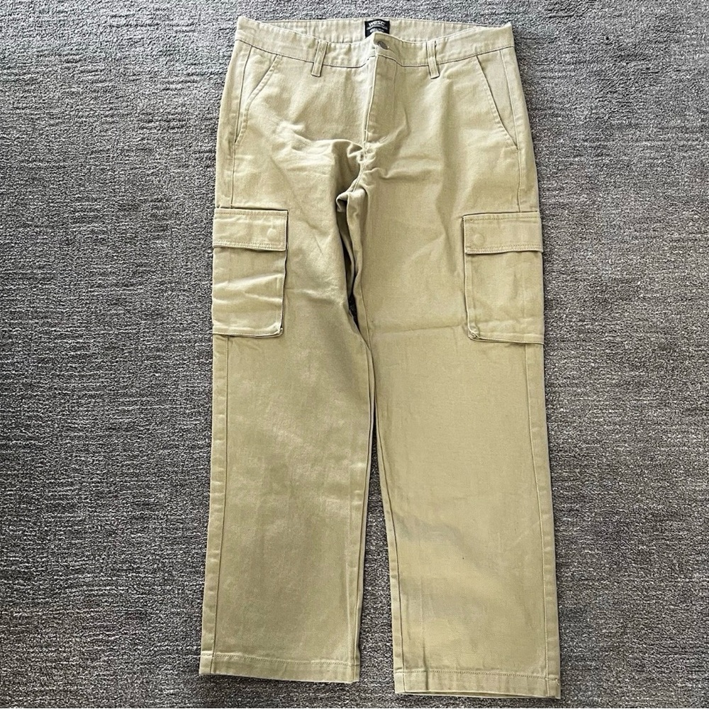 WESC Khaki Relaxed Fit Men's Tan Cargo Pants